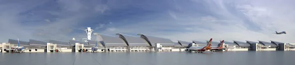 Rendering of Fentress Architects' design for Los Angeles International Airport's expansion.