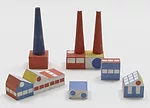 Ladislav Sutnar, <em>Build the Town</em> building blocks, 1940–43