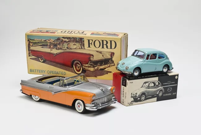 Ford convertible toy car with original box, c. 1956