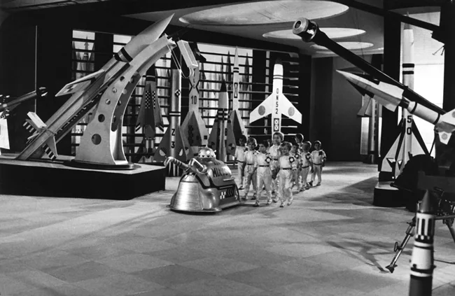 Oldřich Lipský, “Children in the Museum of the Twentieth Century,” still from the film <em>Muž z prvního století (Man from the First Century)</em>, 1962