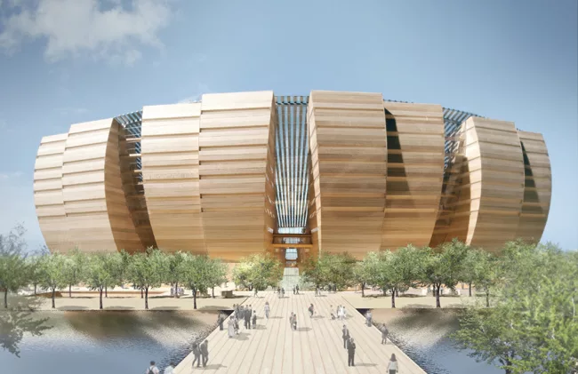 Moshe Safdie's proposal.