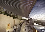 A view out from Safdie's proposed NAMOC interior.