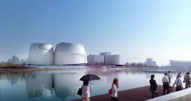 Exterior of UNStudio's NAMOC proposal.