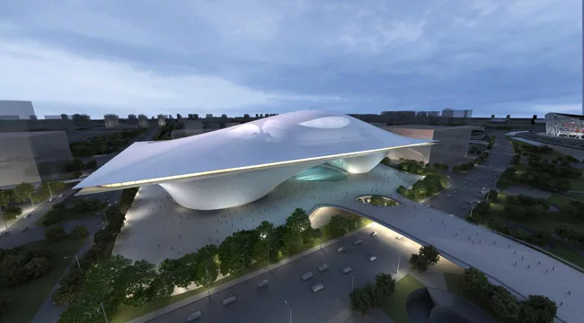 Exterior of MAD Architects' proposal.