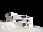Model of the Commercial Building at the Grand Traiano Art Complex.