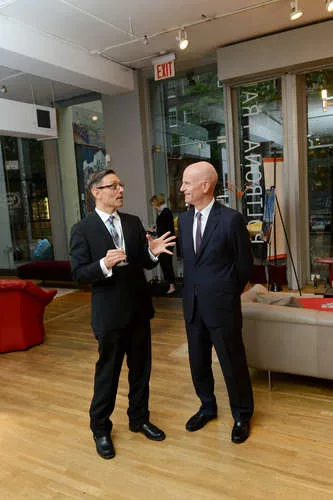 William Ruiz and Federico Materazzi of Poltrona Frau.