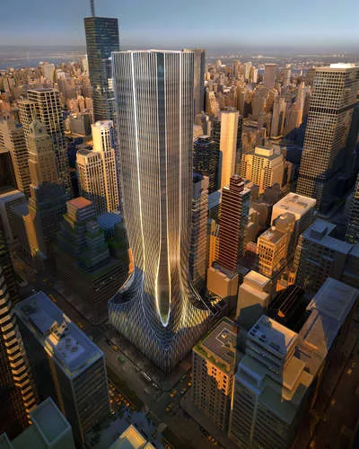 Zaha Hadid Architects' scheme for 425 Park Avenue in New York City.