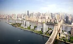 An aerial view of the planned Roosevelt Island campus.
