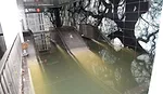 The South Ferry subway station in Lower Manhattan was submerged on the morning of Tuesday, October 30.