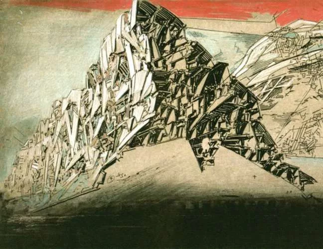 Woods' 'Labyrinthine Wall,' a protective wall abstraction for Bosnia.