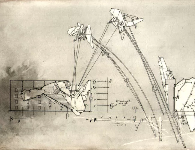 Woods's proposal for housing in Sarajevo, Bosnia following the siege of the city from 1992-96.