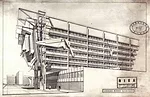 Woods' plan for a redesign of the Electrical Management Building in Sarajevo.