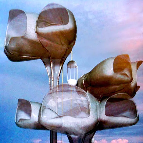 A design for an apartment building embodying Johansen's concept of 'nanoarchitecture.'