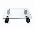Aulenti's Table with Wheels (1980) is part of the Museum of Modern Art's permanent collection.