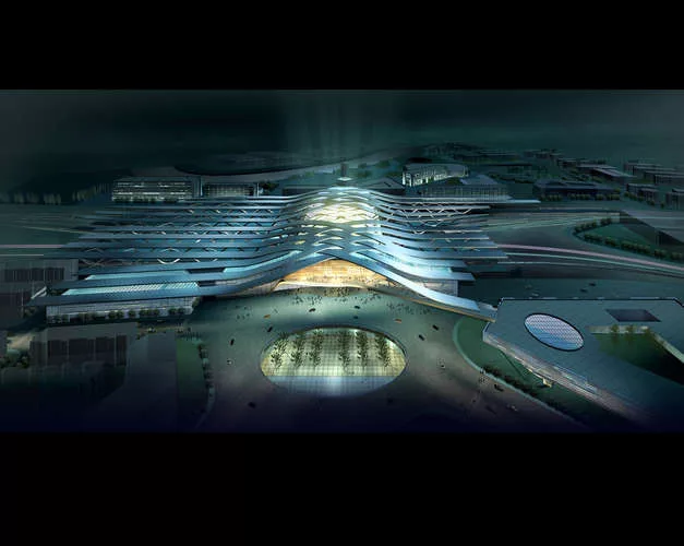 de Architekten Cie - Tianjin Central Railway Station - Tianjin, China