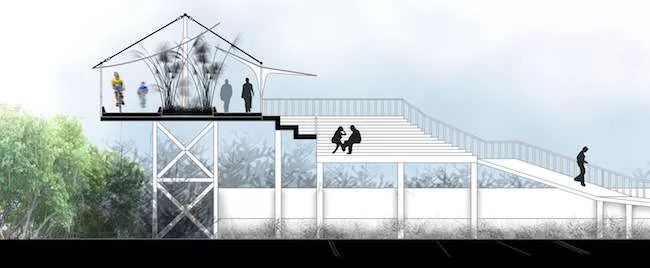 Vedika Tulsiyan, Jaynish Shah, and Karan Sancheti (winner in the people's choice category): <a href='http://archrecord.construction.com/news/2013/01/BMW-Guggenheim-Lab/Full/Peoples-Choice.JPG' target=