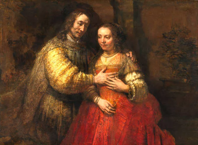 From the Rijksmuseum Collection: Rembrandt van Rijn, <em>The Jewish Bride</em>, 1665