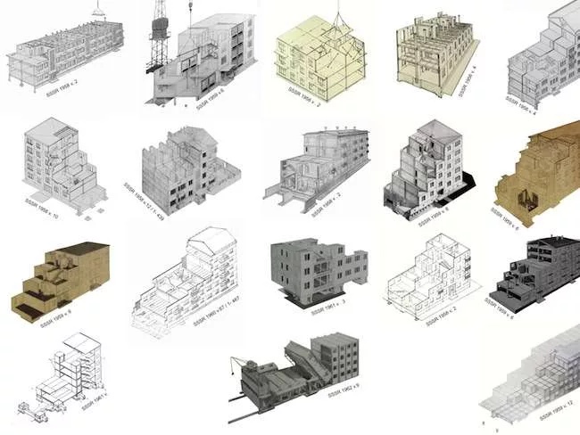 Housing prototype systems on view in <em>Cold War Cool Digital</em>.<br />