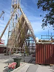 The original 19th century Christchurch Cathedral was damaged in an earthquake in September 2010, and subsequently suffered a major collapse in the February 2011 quake.