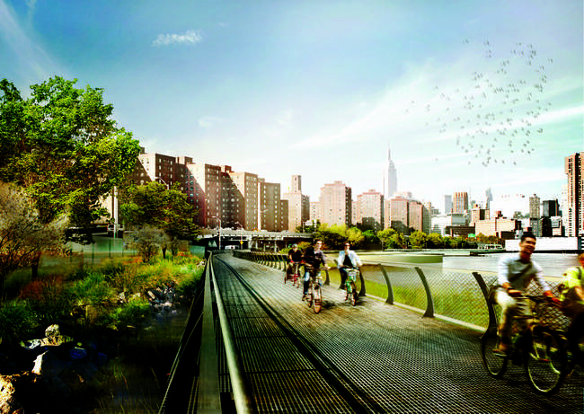 WXY Architecture + Urban Design's Blueway Plan for New York City's East River.