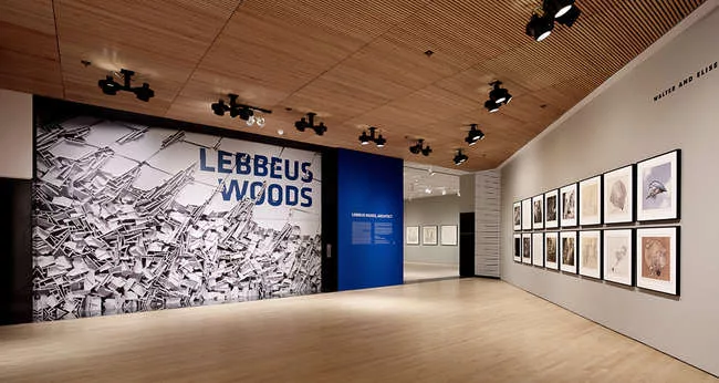 Installation view of <em>Lebbeus Woods, Architect</em>