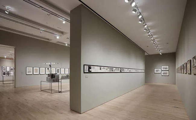 Installation view of <em>Lebbeus Woods, Architect</em>