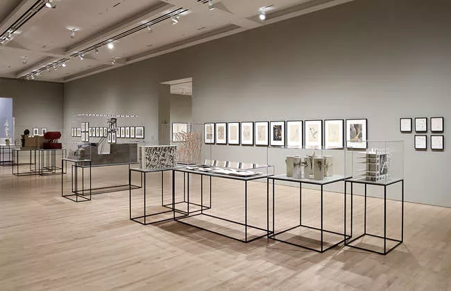 Installation view of <em>Lebbeus Woods, Architect</em>