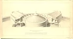 Henri Labrouste, Projet de concours pour la construction d’une prison centrale à Alessandria (Piémont), coupe perspective, 1839, 35,7 x 68,1 cm, Paris, AA, 285.2<span style='font-style