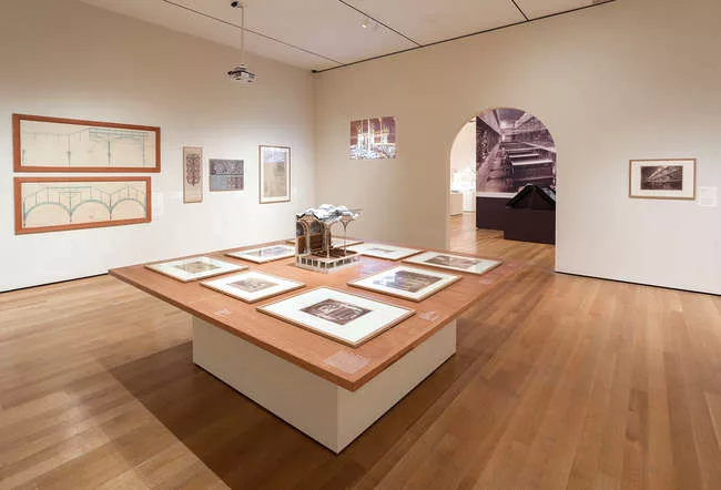 Installation view of exhibition 'Henri Labrouste: Structure Brought To Light.' March 10–June 24, 2013.