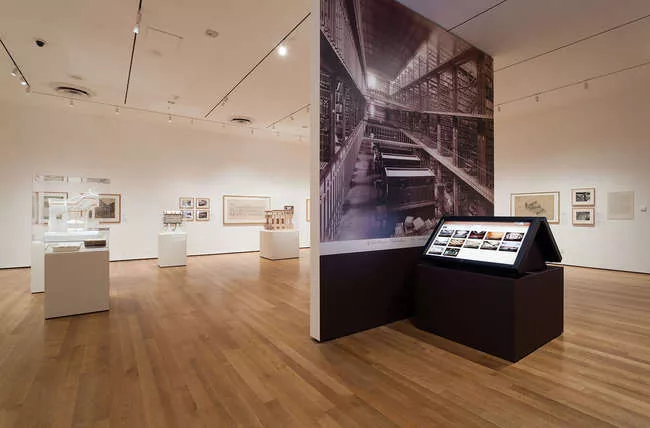 Installation view of exhibition 'Henri Labrouste: Structure Brought To Light.' March 10–June 24, 2013.