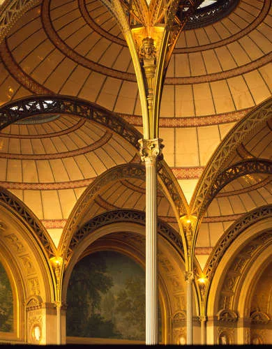 Bibliothèque nationale, Paris, 1854-1875. View of the reading room. <span style='color: #242424; font-family: 'Helvetica Neue',Helvetica,Verdana,Arial,sans-serif; font-size: 11px; font-style: nor