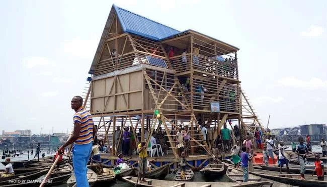 Lagos Shantytown Gets Floating Prototype School