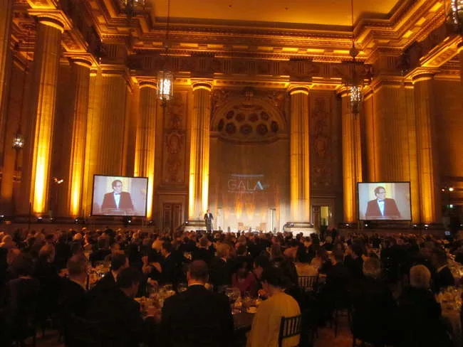 The American Architectural Foundation's Accent on Architecture gala was held in Washington, D.C., at the Andrew W. Mellon Auditorium—a Neoclassical building designed by San Francisco architect A