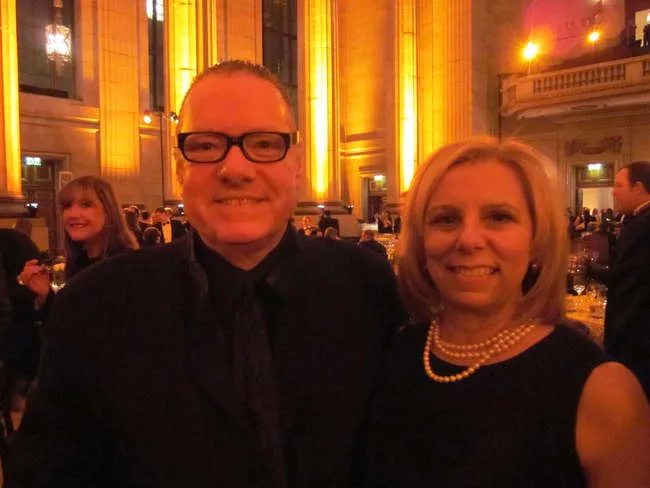 Oklahoma City architect Rand Elliott with <em>Architectural Record</em> publisher Laura Viscusi.