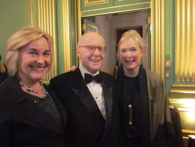 Barbara Hines with Hines founder and chairman Gerald Hines and landscape architect Sunny Scully.
