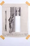 <em>Subterranean Rooms, Part 1</em><em>: Habitat for Two People</em>, 1971, pencil on tracing paper