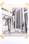 <em>Subterranean Rooms, Part 1</em><em>: Habitat for Two People</em>, 1971, pencil on tracing paper