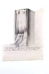 <em>Subterranean Rooms, Part 1:</em><em> Habitat for Two People</em>, 1971, pencil on tracing paper