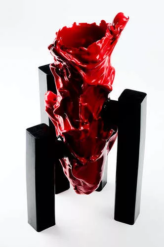 <em>Flame Vase</em>, 2012, resin