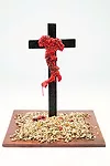 <em>Italia in croce (1:15 Macquette)</em>, 2010, Urethane resin, wood, stones