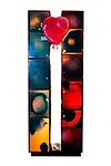 <em>WTC Cabinet</em>, 2006, Urethane resin, copper hinges, lacquered wood base<br />