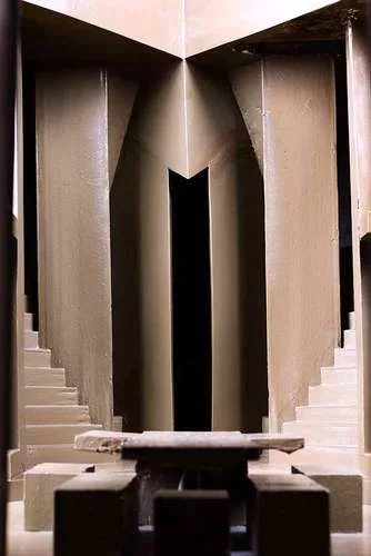 <em>Subterranean Rooms, Part 1</em><em>: Commune for Twelve People (1:10 Scale Maquette, detail)</em>, 1971, lacquered wood