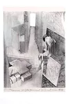<em>Subterranean Rooms, Part 1</em><em>: Commune for Twelve People</em>, 1971, pencil on tracing paper
