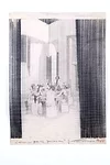 <em>Subterranean Rooms, Part 1</em><em>: Commune for Twelve People</em>, 1971, pencil on tracing paper