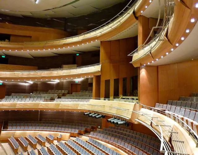 The Mariinsky II performance hall near completion with the V.I.P. box, center.