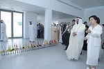 At the biennial's official opening, Sheikh Sultan bin Mohammed Al-Qasimi III, preceded by a troupe of television cameramen and followed by a large retinue, led a procession of guests through the maze 