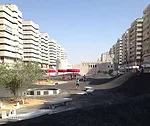 The most direct interaction between the biennial and the surrounding neighborhood is <em>The Bank</em>, 2013, a work by Superflex. The Denmark-based collective reprised a project originally built in C