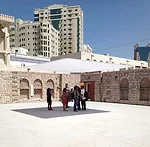 The ersatz historic construction uses a mix of traditional materials—including coral masonry—and contemporary building methods. For the biennial, artists have created site-specific work in