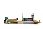 The Bikini Island modular island sofa by Werner Aisslinger for Moroso.
