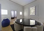 Architect Jean Nouvel’s <em>Project: Office for Living</em> installation at the Milan Furniture Fair.